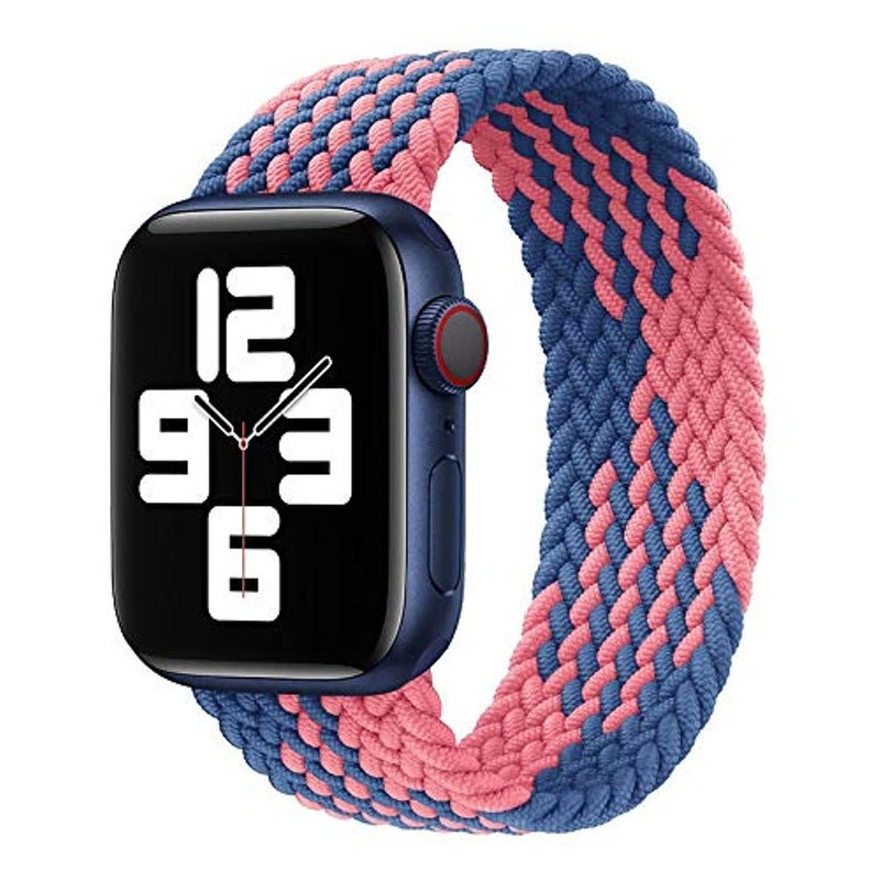 D'VOGUE Braided Solo Loop Sports Strap Compatible with Apple Watch (38/40mm) – Comfortable Elastic Band - Image 1