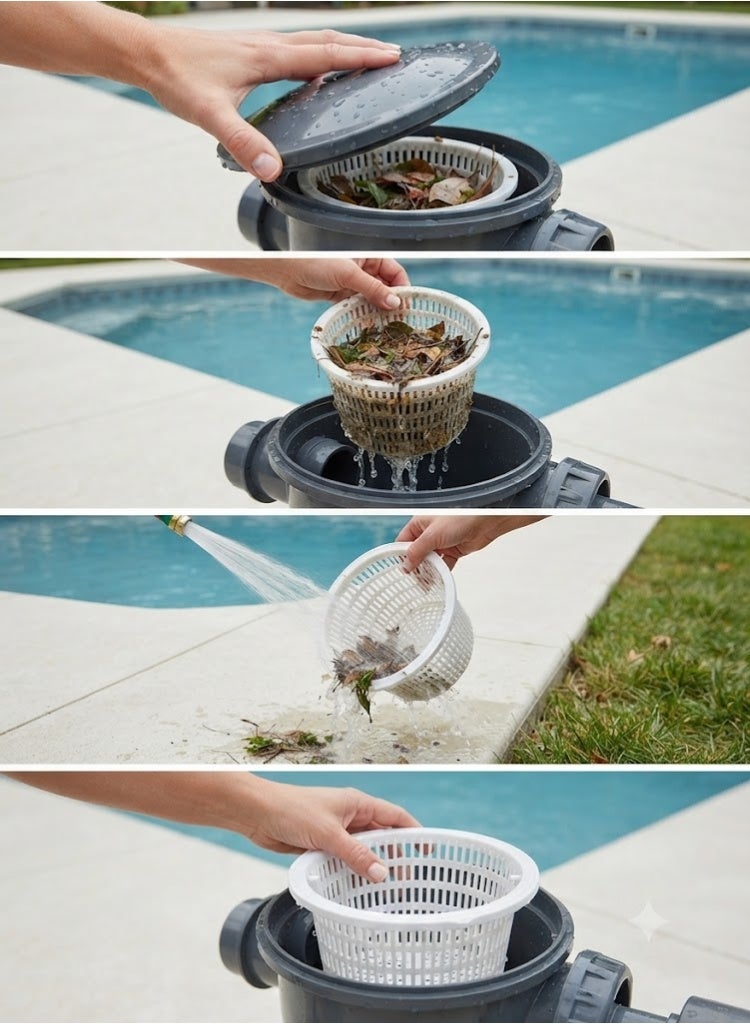 Astral Pool Swimming Pool Skimmer Basket with Handle Replacement - Image 2