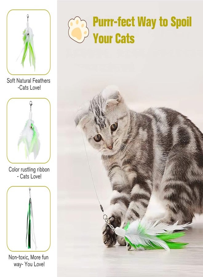 BEBOBLY 3-in-1 Retractable Cat Wand Toy for Indoor Cats Interactive Cat Feather Toys - Image 5
