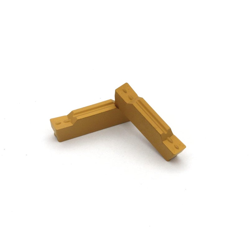 FomaSP MGMN400-M Carbide Grooving Inserts for MGEHR/L and MGIVR/L Grooving Cut-Off Tool Holder, Installed with KOLORY, CVD Yellow Coating, 10pcs - Image 3