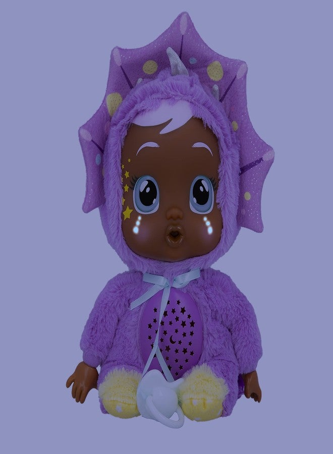 Cry Babies Goodnight Starry Sky Phoebe - 12" Sleepytime Baby Doll | Plays 5 Lullabies and Night Light Starry Sky Projection - Image 3