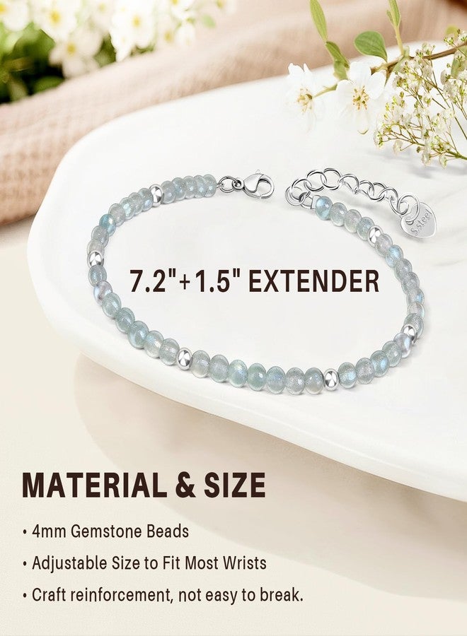 AGOT Inspirational Gifts Bracelets for Women: Healing Moonstone Bracelets with Positive Affirmations - Get Well Soon Gift for Mom Aunt Daughter Best Friends Sister Coworker - Image 3