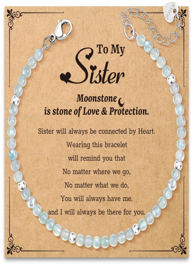 AGOT Inspirational Gifts Bracelets for Women: Healing Moonstone Bracelets with Positive Affirmations - Get Well Soon Gift for Mom Aunt Daughter Best Friends Sister Coworker - Image 1