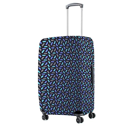 Nasher Miles Polyester 55 (20 Inch) Small Protective Luggage Cover - Blue Cells Design - Image 1