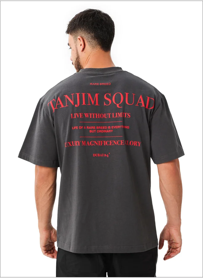 فريق تنجيم TANJIM SQUAD - VISION T-SHIRT GREY