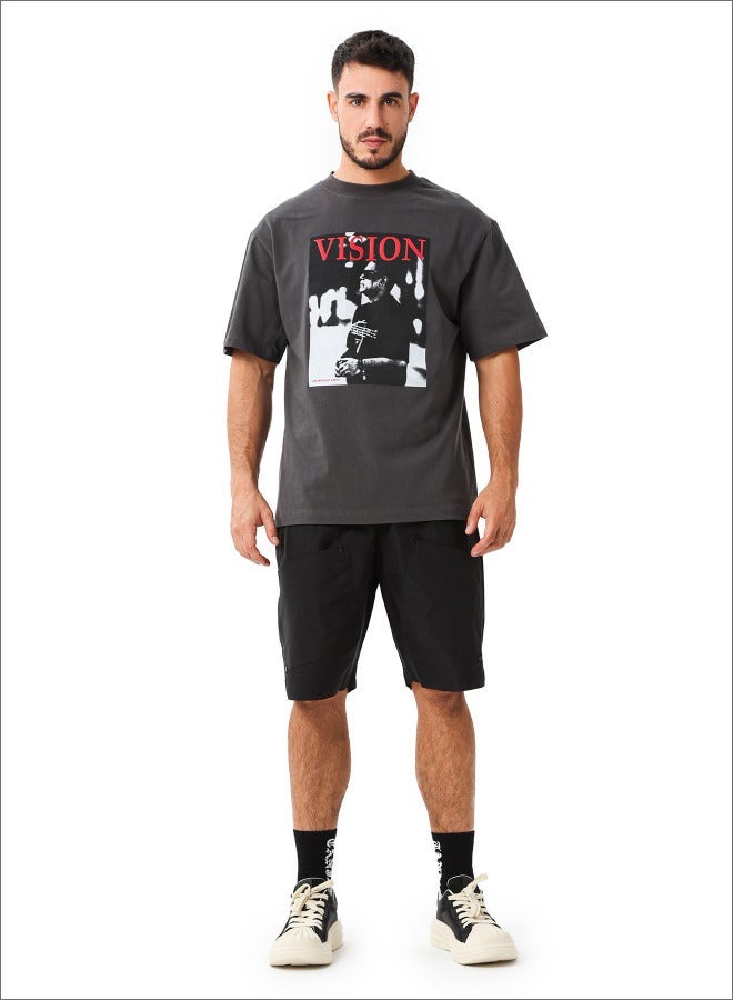 TANJIM SQUAD - VISION T-SHIRT GREY - Image 3