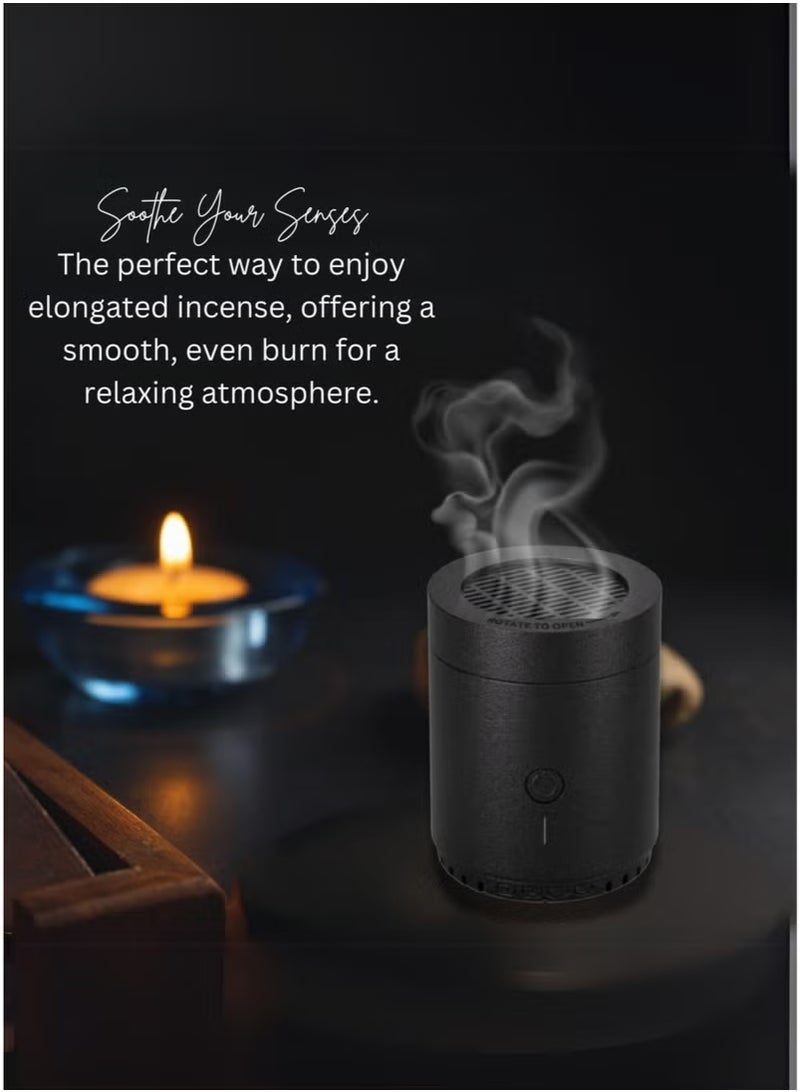 JAJEEK Electronic Rechargeable Bakhoor Burner BK-108 – USB Rechargeable Electric Incense Burner with Long Battery Life | Portable Arab Bakhoor Diffuser for Home, Office, and Car | Muslim Aroma Incense Holder for Relaxation & Ambiance - Image 2