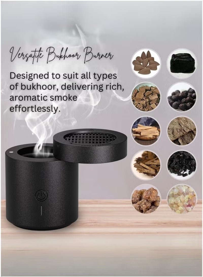 JAJEEK Electronic Rechargeable Bakhoor Burner BK-108 – USB Rechargeable Electric Incense Burner with Long Battery Life | Portable Arab Bakhoor Diffuser for Home, Office, and Car | Muslim Aroma Incense Holder for Relaxation & Ambiance - Image 4