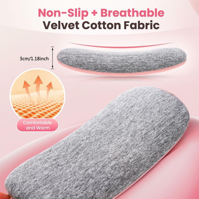 Period Heating Pad, DMG Cordless Electric Heating Belt, Rapid Heating Pad with 5 Heating Levels and 4 Vibrating Massage Modes,Back or Belly Pain Relief for Women for Girls and Women(B) - Image 2