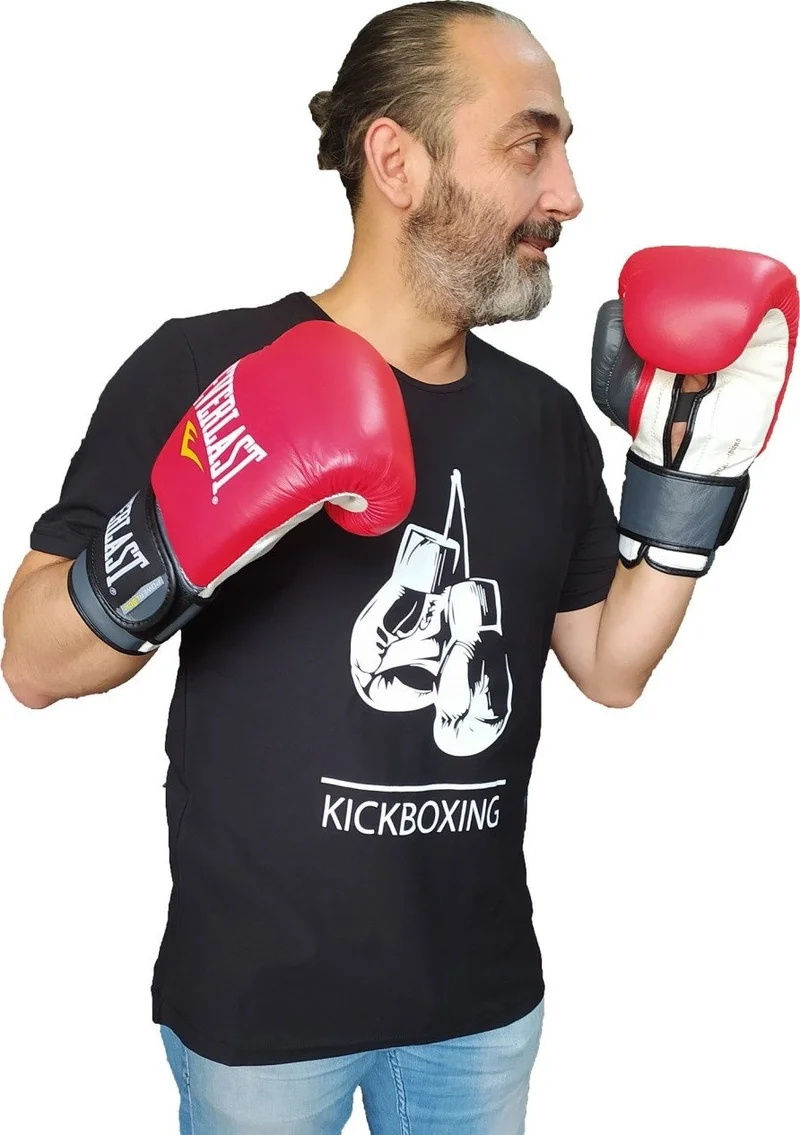 By Leon 1982 Gloves Kickboxing T-Shirt Black BYL1101BK