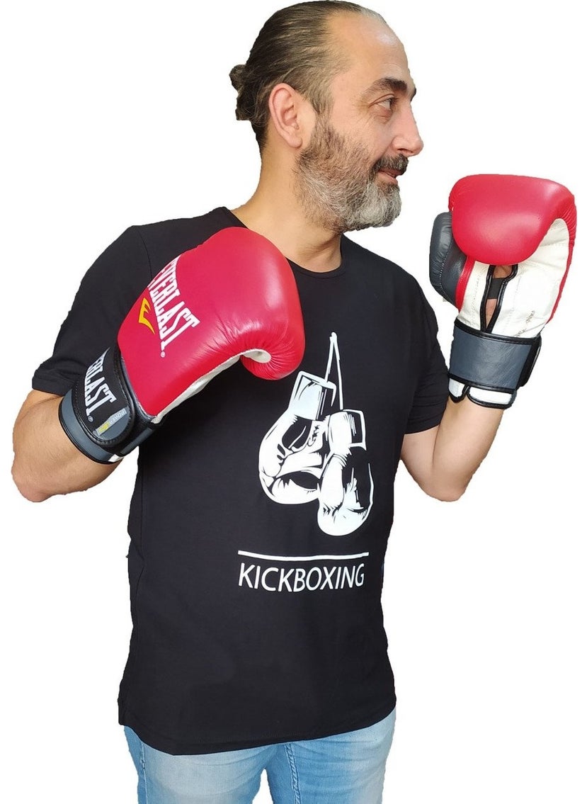 By Leon 1982 Gloves Kickboxing T-Shirt Black BYL1101BK  - Image 2