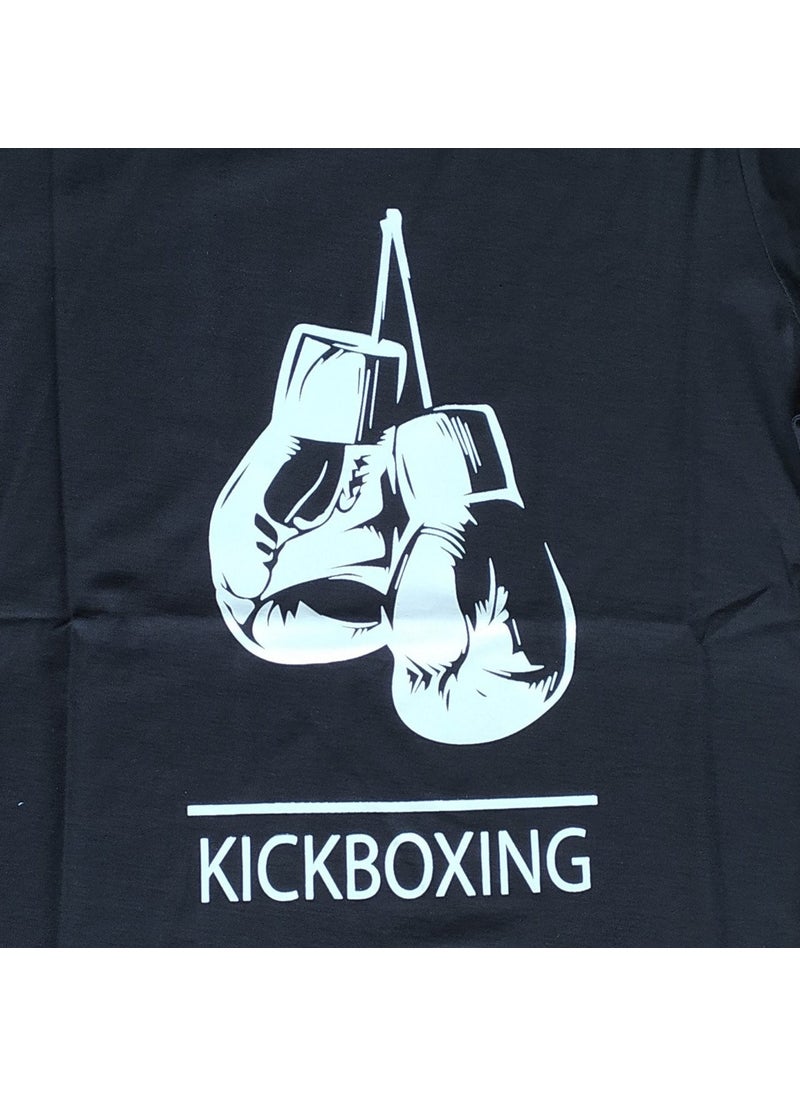 By Leon 1982 Gloves Kickboxing T-Shirt Black BYL1101BK  - Image 4