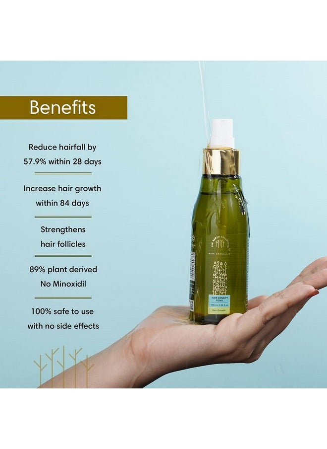 THE EARTH COLLECTIVE - Hair Density Tonic, Reduce Hair Fall And Promote Hair Growth, For Men And Women, 89% Plant Derived, 100 Ml. - Image 1