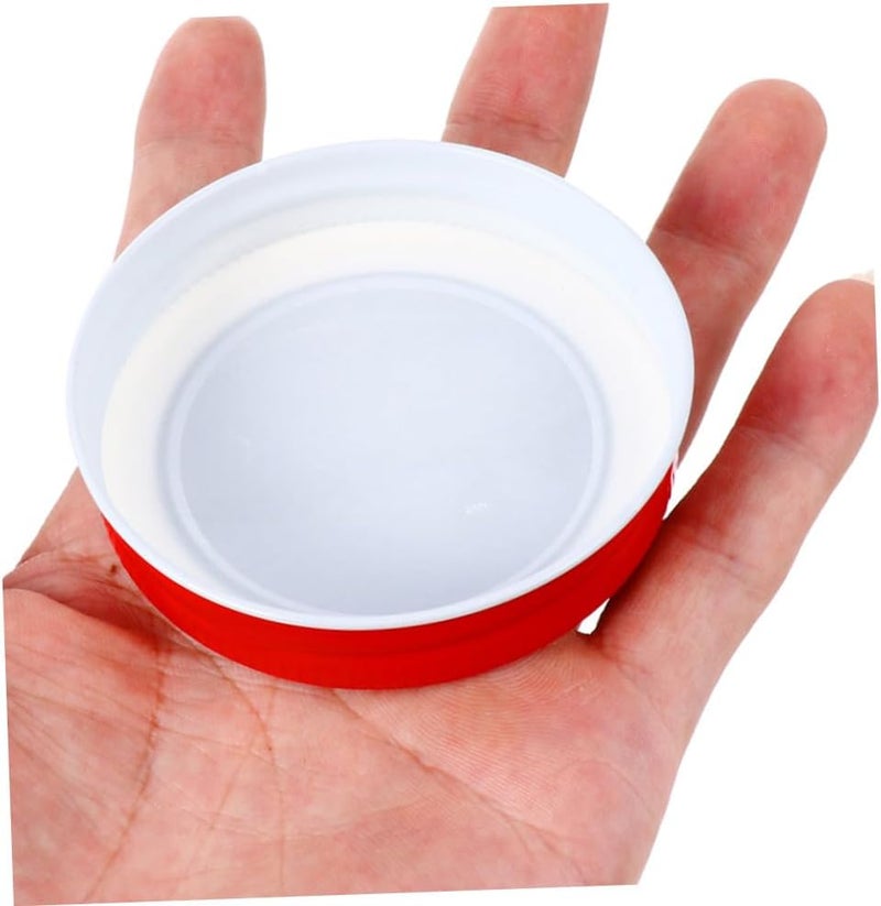 FUOYLOO 20pcs 70mm Mason Jar Tinplate Sealing Lids Set, Airtight Jar Covers with Crimson and Ebony Household Bottle Caps for Canning and Storage - Image 4