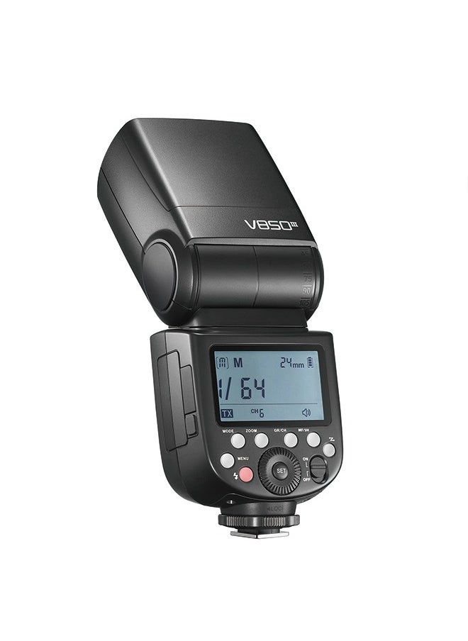 Godox Godox V850III Flash Camera Flash 7.2V/2600mAh HSS 1/8000 2.4G 1.5s Recycle Time 450 Full Power Pops for DSLR Cameras with Standard Hot Shoes for Canon, Nikon, Sony, Fuji, Panasonic, Olympus (NO TTL)  - Image 2