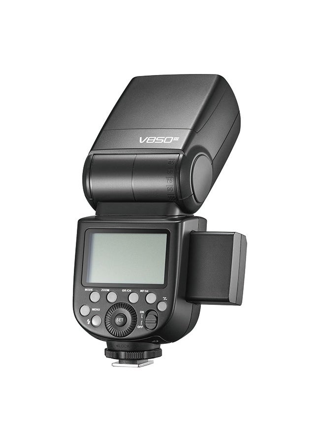 Godox Godox V850III Flash Camera Flash 7.2V/2600mAh HSS 1/8000 2.4G 1.5s Recycle Time 450 Full Power Pops for DSLR Cameras with Standard Hot Shoes for Canon, Nikon, Sony, Fuji, Panasonic, Olympus (NO TTL)  - Image 4