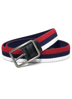 Classic Milano Classic Milano® Braided Canvas Woven Elastic Stretch Belt for Men/Women/Junior with Multicolored Belt men Enclosed in an Elegant Gift Box by Milano Leather  - Image 1