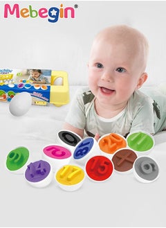 MEBEGIN Fun Number Matching Toy, 12PCS Realistic Toy Eggs with Child-Safe Design, Matching Egg Toy Set, Number Recognition Toys for Kids, Early Educational Montessori Toys, Travel Game, Ideal Gift for Kids  - Image 2
