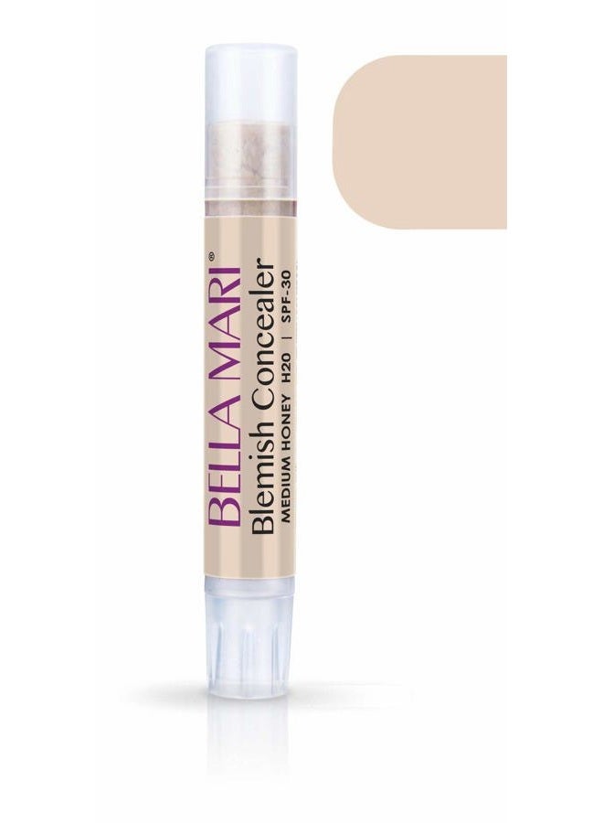Nature's Brands Natural Blemish Concealer Stick by Bella Mari (Medium Tan T20) - Made with Organic Ingredients - No Toxic Synthetic Chemicals - TSA-Approved Travel Size