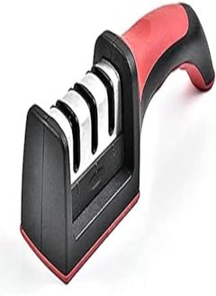 SOLDOUT SOLDOUT Kitchen Knife Sharpener Professional 3 Stage Sharpening System for Steel Knives Black 