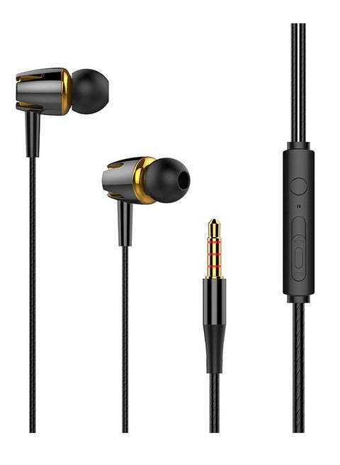 Wired Earbuds Earphones in Ear Headphones, Deep Bass Clear Sound Gaming headset, Fits 3.5mm Jack (Black)