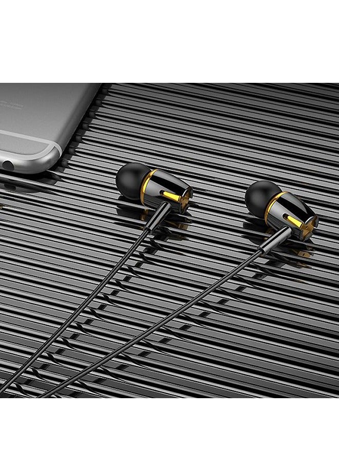 Wired Earbuds Earphones in Ear Headphones, Deep Bass Clear Sound Gaming headset, Fits 3.5mm Jack (Black)