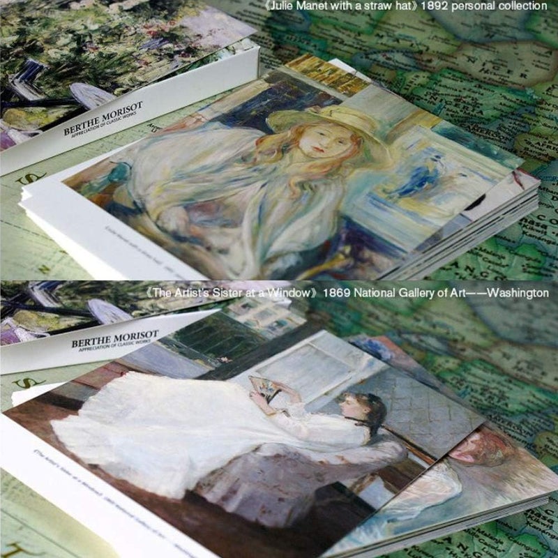 HOSTEESSCHOICE Beautiful Art Postcards set of 30 Berthe Morisot Post card variety pack Famous Painting Scenery,4 x 6 Inches - Image 4