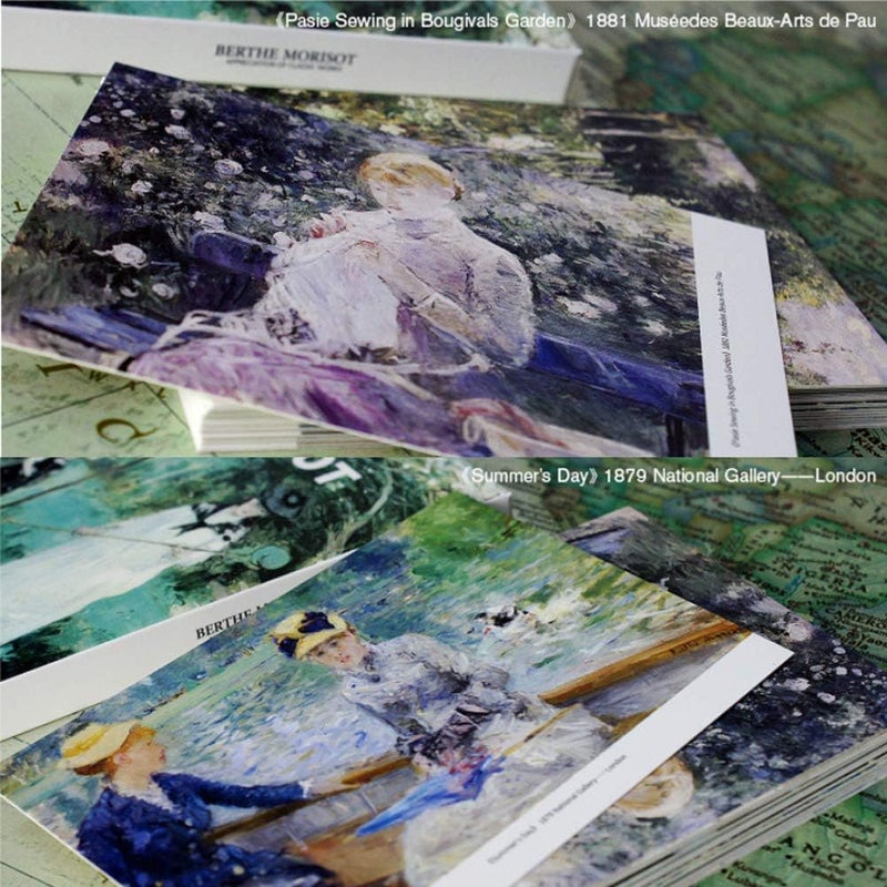 HOSTEESSCHOICE Beautiful Art Postcards set of 30 Berthe Morisot Post card variety pack Famous Painting Scenery,4 x 6 Inches - Image 3