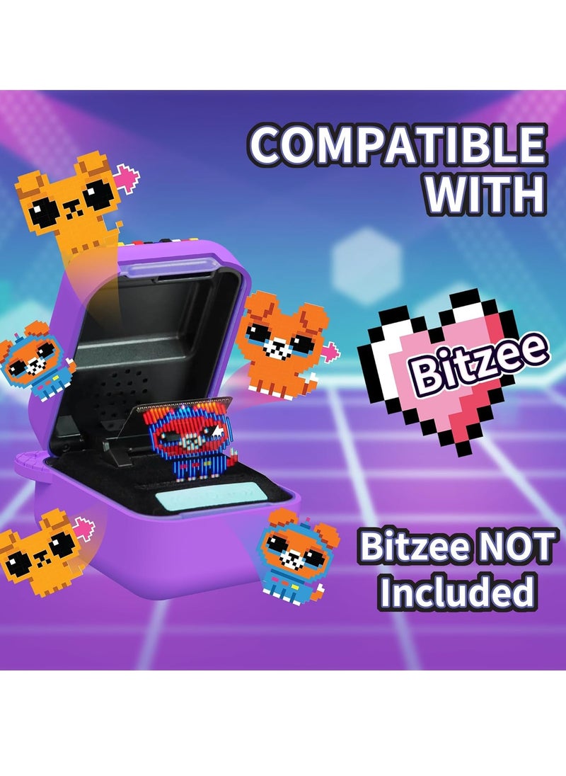 KASTWAVE Silicone Case for Bitzee Digital Pet Interactive Virtual Toy, Case for Bitzee with lanyard, Protective Skin for Bitzee Interactive Toy Digital Pet Accessories for Girls and Boys- Purple  - Image 2