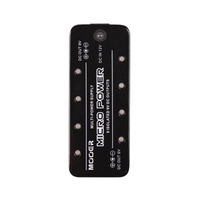 MOOER Micro Power 8 Isolated Output Guitar Pedal Power Supply, Each 9V 300mA, Short-Circuit Protection - Image 2