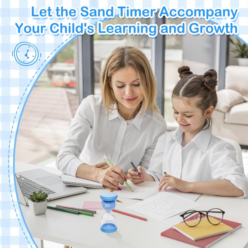 CoolShef 30 Minute Sand Timer Hourglass – Shatterproof Sand Clock for Home, Office, Yoga, Study, and Kids’ Room – Sandglass Gift for Adults and Kids - Image 3