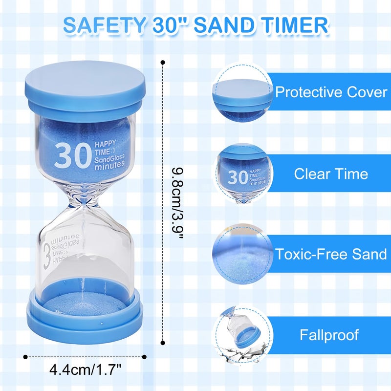 CoolShef 30 Minute Sand Timer Hourglass – Shatterproof Sand Clock for Home, Office, Yoga, Study, and Kids’ Room – Sandglass Gift for Adults and Kids - Image 2
