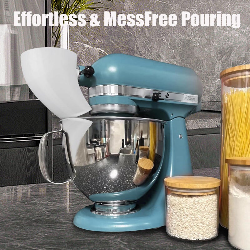 JITUIHOM Premium Flour Funnel for Stand Mixer â€“ Compatible with Funnel for Kitchen Aid Artisan KSM150 and Bowl Lift, Perfect for Baking, Easy to Use, and Clean - Image 4