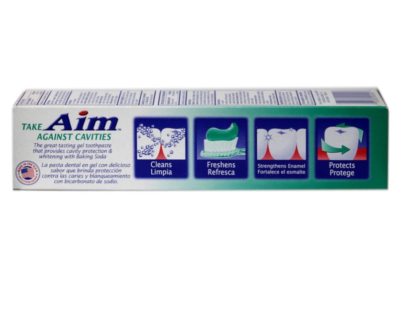 Aim Toothpaste 6 oz Tube (pack of 6) Fresh Mint gel - Image 5
