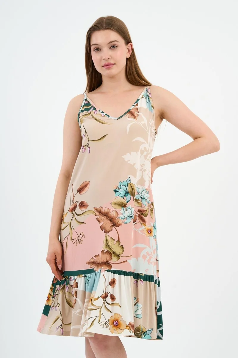 Alexander Gardi Floral Print Dress