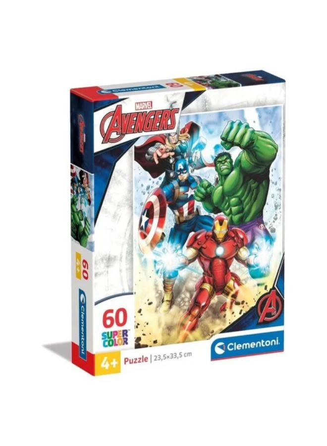 Clementoni Super Color Avengers Puzzle – 60Pcs - Image 1