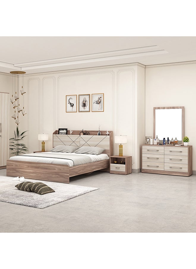 Home Box - 5Piece Brixton Headboard Storage King Bedroom Set 217 x 110 x 191 cm - Image 1