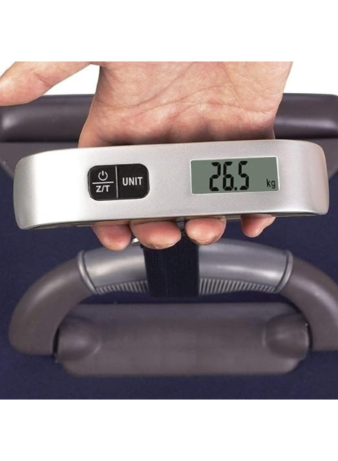 Portable Digital Luggage Scale - 50kg/110lb High Precision Suitcase Weight Scale with Backlit LCD Display, Auto-Lock, Overload Alert & Travel Hanging Strap - Image 1