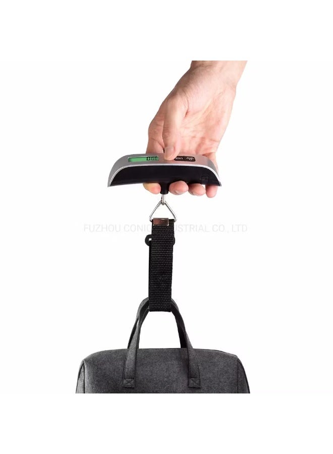 Portable Digital Luggage Scale - 50kg/110lb High Precision Suitcase Weight Scale with Backlit LCD Display, Auto-Lock, Overload Alert & Travel Hanging Strap - Image 4