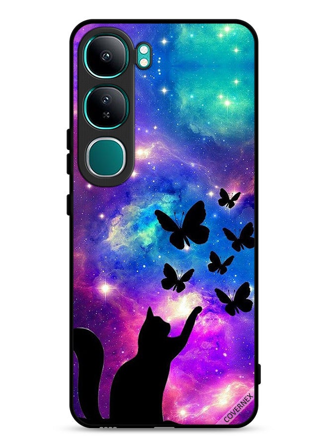 Covernex vivo Y300 5G Protective Case Cover Cat & Butterflies - Image 1