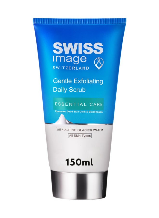 Essential Care Gentle Exfoliating Daily Scrub 150 ml Remove Dead Skin Cells and Blackheads Get Fresh And Supple Skin with Every Wash For All Skin Types 