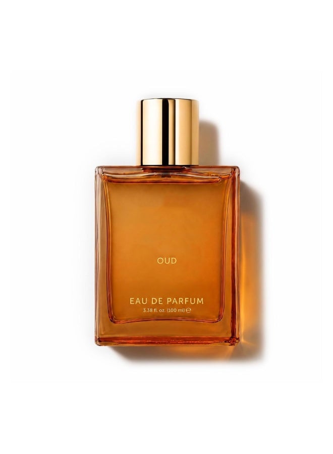 بخاخ عطر عود فاخر أو دو بارفان للجنسين (100 مل / 3.3oz) - عطر شرقي بتركيز قوي يدوم طويلاً بنغمات العسل والبرغموت والعود والعنبر للرجال والنساء - Image 1