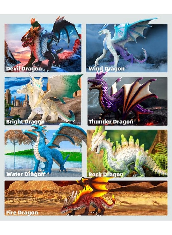 RECUR Wind Dragon Action Figurine, 7.5 Inch Statue Toys for Boys Girls Kids, RPG Figures Miniatures for Display & Roleplaying, Collectors Toy Age 3 + - Image 4