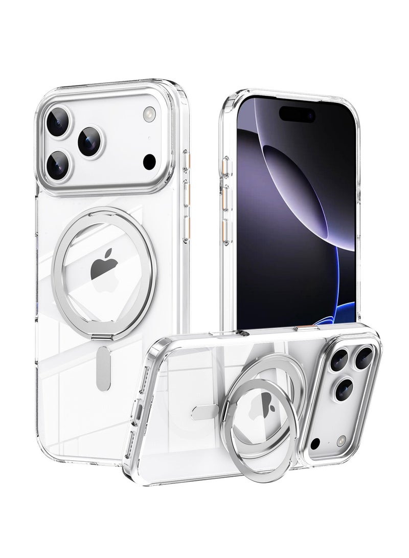 general Suitable for iPhone 17ProMax/17Pro mobile phone protective cover compatible with MagSafe magnetic fulcrum hard shell bracket mobile phone protective case