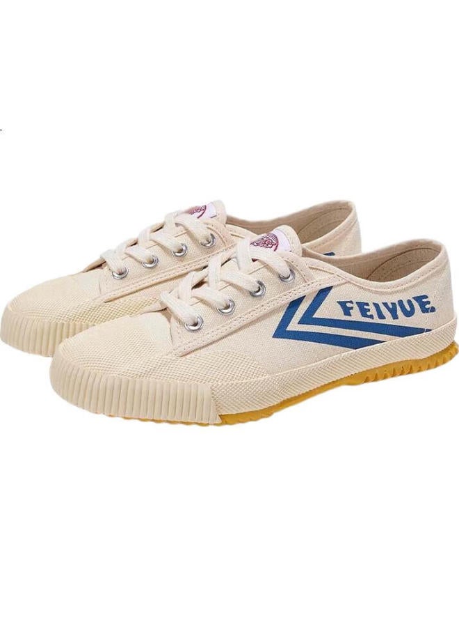 LEAP Retro Track Shoes Chinese Goods Sports Canvas Shoes Men And Women Shoes Couple Style White Shoes Blue 42 - Image 3