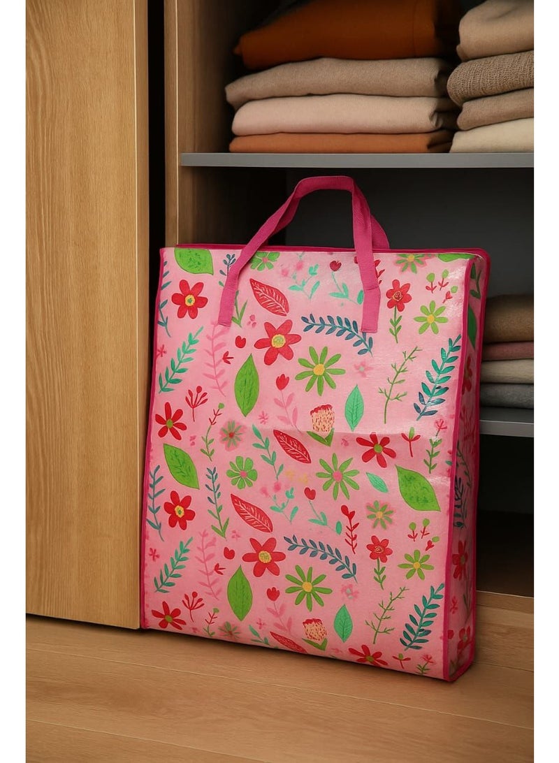 Storage Bag for Comforters, Blankets, Clothes - Large Size 70x90x25 - Multicolor - Jumbo Storage Bag0 - Image 2