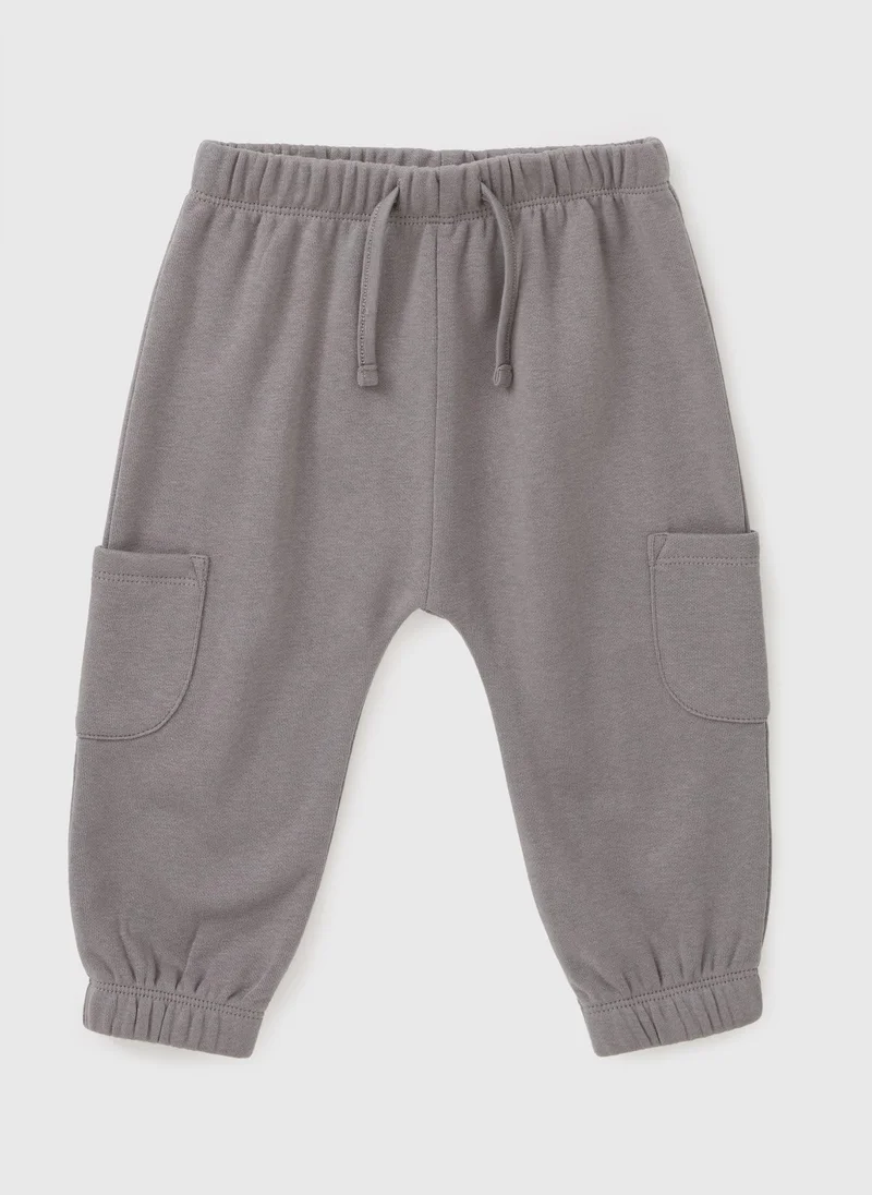 Matalan Baby Charcoal Cargo Jogging Bottoms
