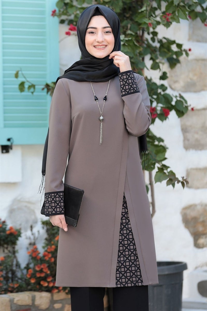Esilanur Asian Hijab Suit Mink  - Image 2