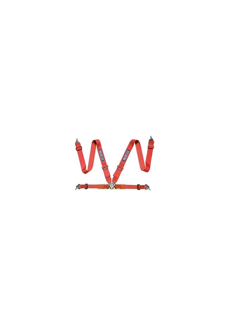 SPARCO RACING SEAT BELT RED (4-piont) - Image 1