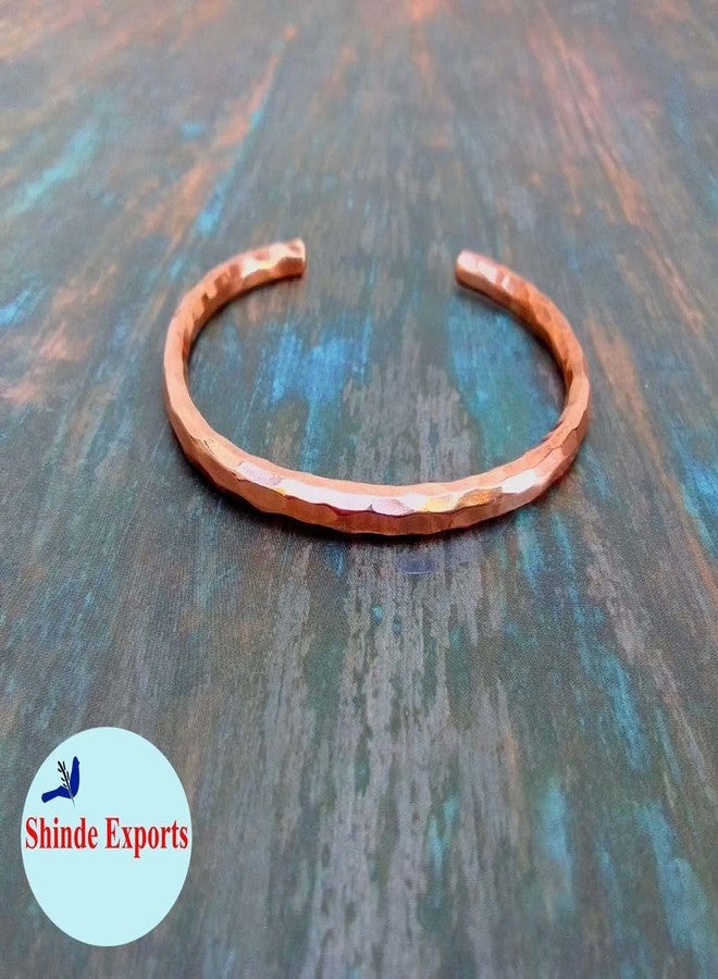 SHINDE EXPORTS pure copper Kada/Bracelet for men and women (Hammered kada) - Image 4